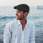 2 Pack Men's Mesh Cap Breathable Summer Newsboy Hat Adjustable Beret Ivy Cap Irish Cabbie Driving Hunting Hats