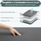 Elegear Self Inflating Sleeping Pad, Built-in Electric Pump 3.1" Ultra-Thick Memory Foam Camping Mattress with Pillow Foam Sleeping Pad for Camping R-Value 9.5 Foam Camping Pad for Car/Traveling