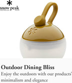 Snow Peak Hozuki Mini Lantern, Compact, Bright, Portable, Camping Light, Gold