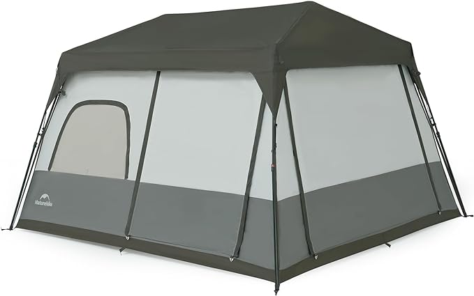 Naturehike Cape 4/6/8 Person Camping Tent, 60S Easy Setup Instant Tent Pop up Tent, Waterproof Large Tall 6/8 Person Tents for Camping, Car Camping