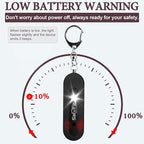 Personal Safety Alarm - Waterproof Rechargeable Security Alarm - 140dB Extra Loud Siren & Strobe Light - Self Defense Keychain - Gift for Women, Teenagers, College Girls, Seniors(Aqua+Black)