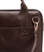 Nordweg Nomad Leather Briefcase NW080A – Leather Bag for Work & Travel – Fits 15.6” Laptop – Minimalist, Durable, Elegant