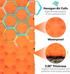 POWERLIX New Upgraded Sleeping Pad for Camping with Built in Pillow and Foot Pump, Carry Bag - Compact Lightweight Camping Mat, Outdoor Backpacking Hiking Travelling Camping Air Mattress Airpad