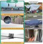 COBIZI 13x26 Pop up Canopy Tent 13x26 Canopy with 6 Sidewalls Waterproof Heavy Duty Commercial Canopy Tent for Parties Outdoor Tent Garden Gazebo Tent, Carry Bag with Wheel(13x26ft, White)