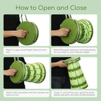 Upgraded Portable Foldable Stool,Folding Camp Stool,Lightweight Sturdy 400lbs Load Capacity Collapsible seat Height Adjustable for Fishing Hiking Picnic Hunting Party BBQ Indoor (Gradient Green)