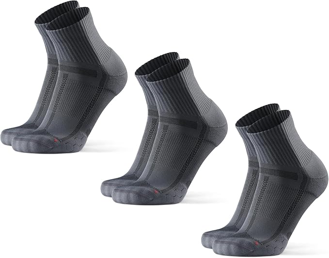 DANISH ENDURANCE Ultra-Comfort Quarter Running Socks - 3 or 5 Pack