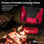MOON LENCE 2 Pack Portable Camping Chairs Backpacking Chair - The 4th Generation Ultralight Folding Chair - Compact, Lightweight Foldable Chairs for Hiking Mountaineering, Beach