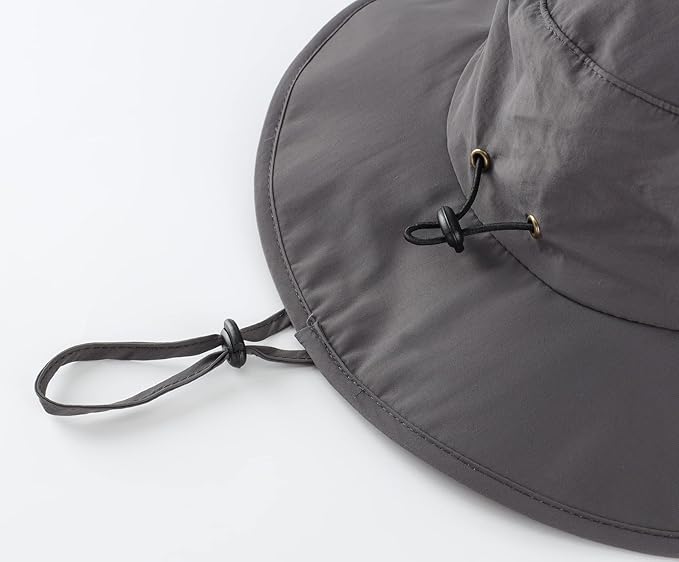 Home Prefer UPF50+ Mens Sun Hat Wide Brim Fishing Hat for Men UV Protection Womens Beach Bucket Hat for Golf Hiking Gardening