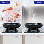 Amundo 2 Pieces Grease Splatter Guard 2 Sided Foldable Stainless Steel Splatter Guard Oil Splash Guard for Grease Stainless Steel Backsplash for Stove Frying Pan Splatter Guard (15.7" X 15.7")