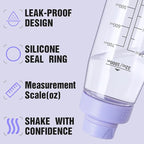 Water Bottle 32oz, clear water bottle with Spout Lid and Carry Handle, Reusable, Tritan, BPA Free, Hiking Water Bottle Suitable for Travel, Outdoors, Gym, Travel, Home, School (Light purple)