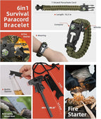 VEITORLD Gifts for Men Dad Him Christmas - Survival Gear and Equipment 12 in 1, Survival Kits - Cool Unique Fishing Hunting Birthday Gifts for Husband Teen Boy Boyfriend Women, Mens Stocking Stuffers