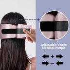 Mulberry Silk Sleep Mask for Side and Back Sleepers, Blackout Eye Mask for Sleeping for Women Men with Adjustable Band, Comfortable Soft Pressureless Eye Cover for Sleeping in Large Size