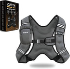 Weighted Vest, 6lb/8lb/12lb/16lb/20lb/25lb/30lb Weight Vest with Reflective Stripe, Weighted Vest for Men Women Workout Equipment for Strength Training, Running, Jogging, Fitness, Weight Loss