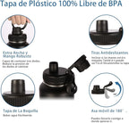 Volhoply Insulated Water Bottles Bulk 4 Pack, 40 oz Stainless Steel Sports Bottle with Paracord Handle & Spout Lid, Double Walled Vacuum Water Cups with Wide Mouth, Reusable Waterbottle(Mix,4 Set)