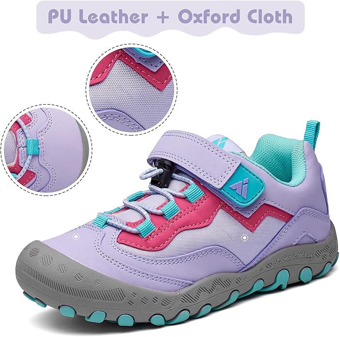 Mishansha Boy's Girl's Hiking Shoes Low Top Sneakers Outdoor Trekking Walking Climbing Running Shoes