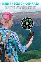 Power Bank,Solar Charger,36800mAh 5V3.1A QC 3.0 Dual 2 USB Port Built-in Powerful Flashlight IPX7(Black)