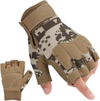 FIORETTO Fingerless Gloves for Airsoft Shooting Half Finger Hunting Hiking Cycling Driving Motorcycle Climbing Work Gloves M210603