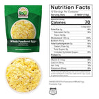 Freeze Dried Whole Powdered Eggs 10-Bag Bucket, 63.5 Oz | Premium Emergency Food Supply 25 Year Shelf Life | Non-GMO Prepper Supplies, Survival Food, Off Grid Living Supplies | Valley Food Storage