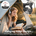 Portable Fan Rechargeable, 20400mAh Cordless Battery Powered Fan with LED Lantern, USB C Battery Operated for Travel Bedroom Home Camping Tent Office Beach Desk Fishing Outdoor