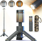 Camping Lantern Rechargeable, Telescoping-Camping-Lights, 10500mAh Capacity Battery Powered,Outdoor-Lantern for Hiking/Adventure/Power Outages, IPX7 Water Resistant(Dark Grey)