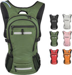 Zavothy 18L Multipurpose Hiking Backpack with 3L Water Bladder – Durable Hydration Backpack with Insulated Bladder Compartment, Hidden Helmet Holder & Rain Cover – for Hiking, Commuting, and Camping