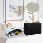 Cosmetic Bags for Women Small Makeup Bag for Purse Pu Leather Makeup Pouch Travel Makeup Bag with Zipper Make Up Bag for Travelling