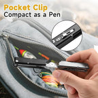 12-in-1 Multitool Fishing Pliers, Fishing Gear with Hook Remover, Pocket Knife, Fish Lip Gripper, Upgraded Scissors and Screwdriver, Survival and Camping Gear, Stainless Steel