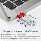 Elebase for Airpods Pro 3 Adapter,USB to USB C Adaptor 4Pack,USBC Female to A Male Cable Connecter for Apple Watch Ultra iWatch 11 10 9 8 7 SE 2,Airpods 4,iPad 8th 9th 10th Air 5th Mini 6th Generation