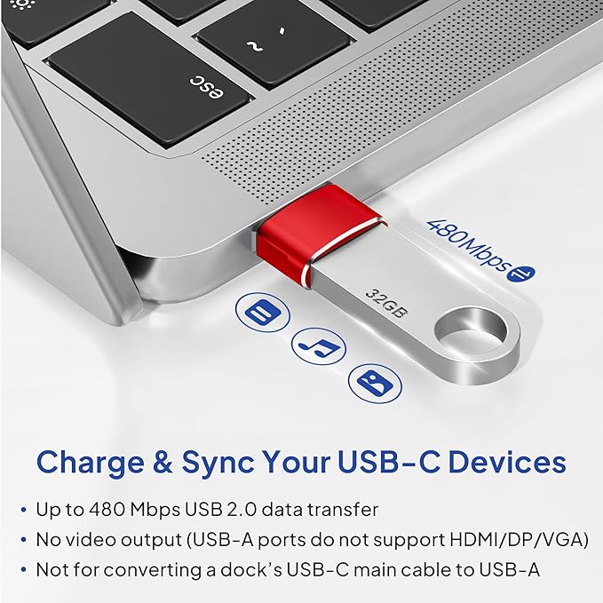 Elebase for Airpods Pro 3 Adapter,USB to USB C Adaptor 4Pack,USBC Female to A Male Cable Connecter for Apple Watch Ultra iWatch 11 10 9 8 7 SE 2,Airpods 4,iPad 8th 9th 10th Air 5th Mini 6th Generation