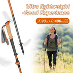 Trekking Poles, Collapsible Hiking Poles,Lightweight and Compact Walking Sticks with Adjustable Height for Men and Women