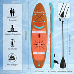 Inflatable Stand Up Paddle Board with SUP Accessories, Anti-Slip EVA Deck, Family-Friendly SUP Boards for Adults & Youth of All Skill Levels, Versatile Yoga Paddle Board