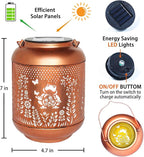 Frog Solar Lanterns Outdoor Waterproof Hanging Solar Lights Frog Gifts for Women Men Mom Metal Decorative LED Outdoor Lanterns for Patio, Lawn, Landscape, Garden Decor, Yard Decorations