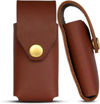 Leather Multitool Sheath Compatible with Leatherman Wave and Wave Plus, Ultra Durable Full Grain Leather Tool Holder, Multi Tool Holster for Belt, Solid Brass Rivets - Belt Accessories for Men - Brown