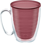 Tervis Clear & Colorful Tabletop - Bright Colors Mug Collection Made in USA Double Walled Insulated Tumbler Travel Cup Keeps Drinks Cold & Hot, 16oz Mug - 4pk, Assorted