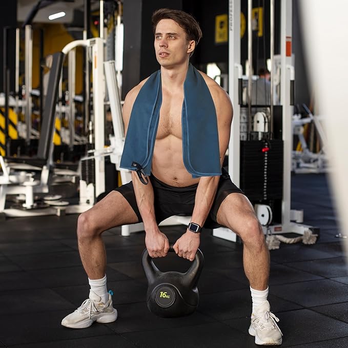 BOGI Microfiber Travel Sports Towel-Quick Dry Towel, Soft Lightweight Microfiber Camping Towel Absorbent Compact Travel Towel for Camping Gym Beach Yoga Swimming Backpacking (S:16''x32'',2Pcs-Orange)