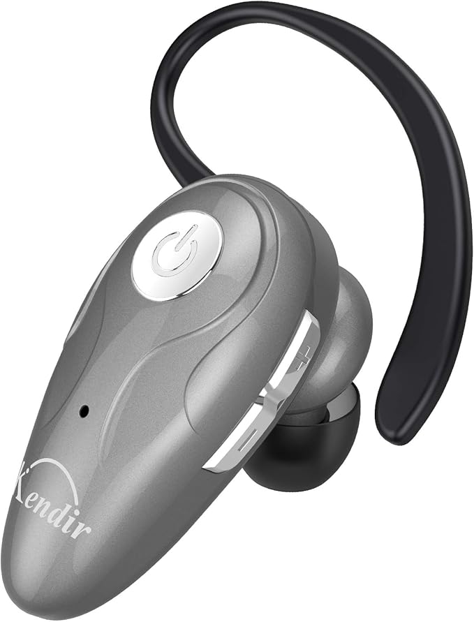 Bluetooth Headset, V5.0 Ultralight Wireless Headphone Cell Phone Earpiece with Mic Headsetcase, Volume Control, Handsfree Earbud for iPhone, Android,Samsung Smartphone