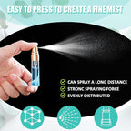 Zhehao 100 Pcs Mini Spray Bottles 5 ml Clear Glass Perfume Bottles Refillable Fine Mist Perfume Atomizer Portable Empty Sample Containers for Cleaning, Essential Oils, Travel (Gold Cap)