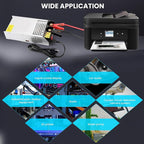 New Version 110V AC to 12V DC Converter Power Supply, AC to DC Converter 100A 1200W Switch Power Supply Transformer for 12V RV, Pump, LED Strip, LCD Monitor