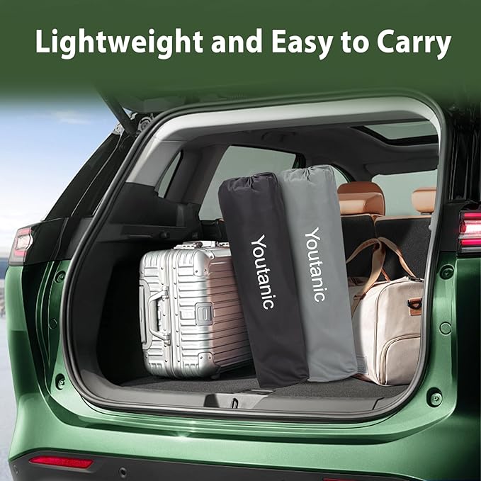 Oversized Camping Chair, Portable Folding Camping Chairs with Side Pocket, Cup Holder and Carry Bag, Heavy Duty Outdoor Camping Chairs for Adults, Fishing, Sports, Trip, up to 400lbs, Style 2