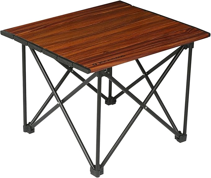 ROCK CLOUD Portable Camping Table Ultralight Aluminum Camp Table Folding Compact Beach Table for Camping Hiking Backpacking Outdoor Picnic, Reinforced Small