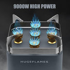 Portable Camping Stove, Powerful Gas Stove, Propane Camp Stove with Carrying Case, 30,000 BTU Small Propane Stove, Gas Burners for Cooking Outdoor Hiking Picnic BBQ