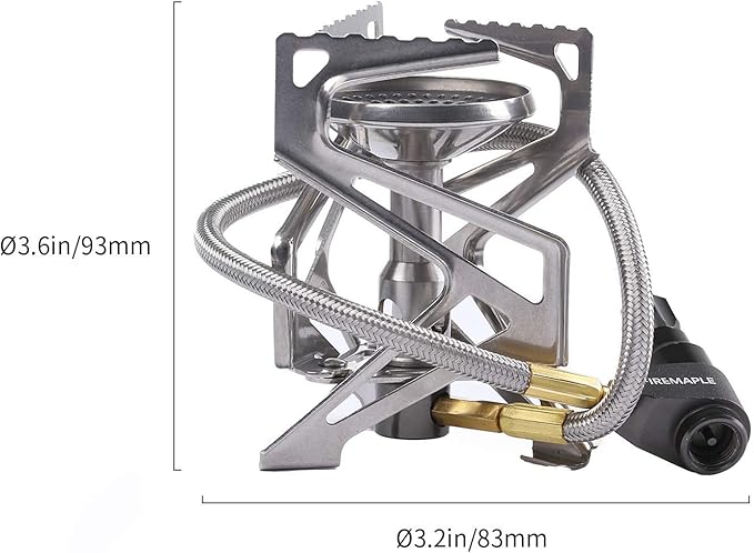 Fire Maple Polaris Pressure Regulator Stove | Portable Camping Backpacking Stove | Lightweight Durable Camp Cooking Stuff | Wind Resistent Jet Burner | Perfect Boiling Performance in Cold Weather