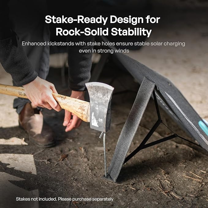 Renogy 200W Portable Solar Panel, IP65 Waterproof Foldable Solar Panel Power Backup, Solar Charger for Power Station RV Camping Off Grid