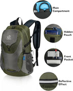 WATERFLY Lightweight Packable Hiking Backpack: 30L Foldable Travel Daypack Ultralight Camping Day Pack for Woman Man