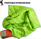 Camping Blanket, Puffy Waterproof Travel Blanket, Warm Cozy Picnic Blanket, for Outdoors, Travel, and Mountain.(Grand Canyon, 78" x 56")