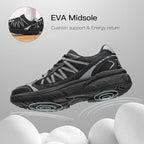 Kricely Men's Trail Running Shoes Non Slip Hiking Shoes Tennis Shoes Fashion Sneakers Workout Footwear