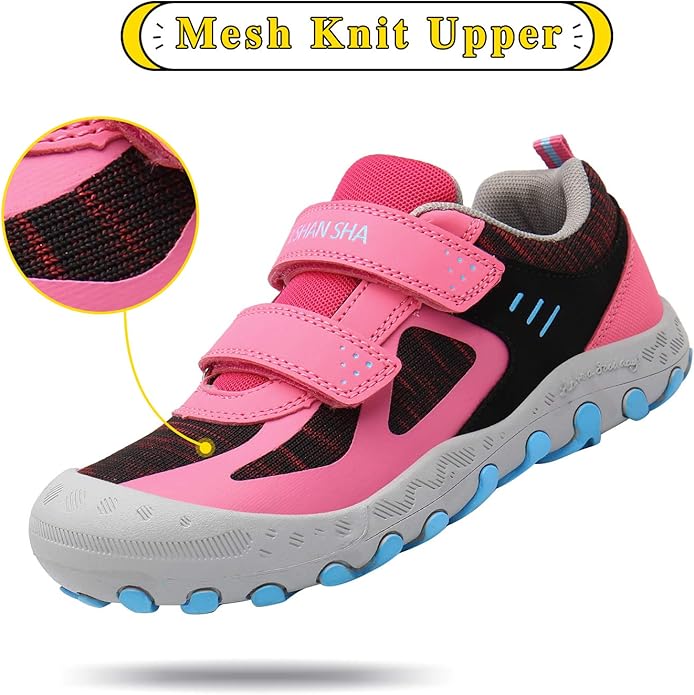Mishansha Boy's Girl's Hiking Shoes Low Top Sneakers Outdoor Trekking Walking Climbing Running Shoes