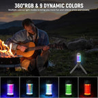 Wurkkos CL01 Camping Lantern Rechargeable, 550LM Waterproof Tent Light with Magnet Base, Up to 300H Runtime,Portable Lantern Flashlight with RGB light,Emergency Camp Light for Hurricane,Hiking,Camping