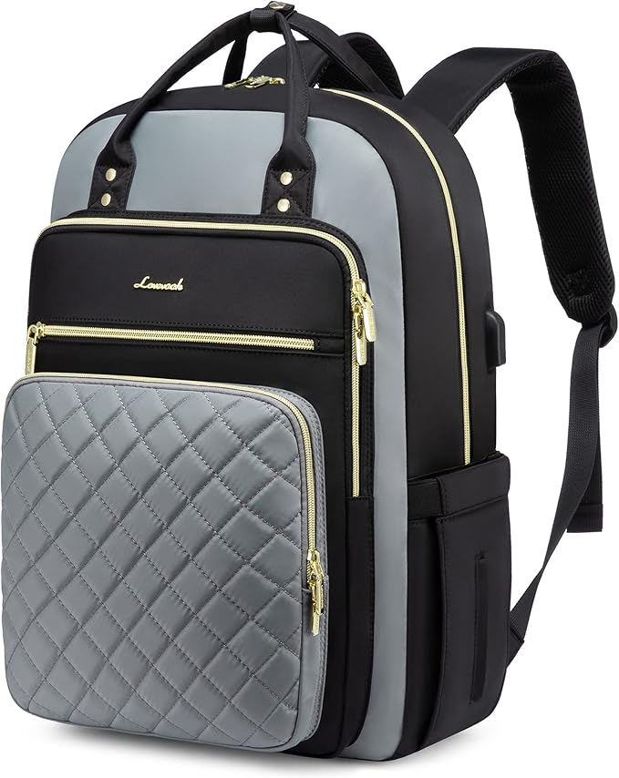 LOVEVOOK Laptop Backpack, High-Strength Tear-Resistant and Waterproof Oxford Cloth, 1.9 lbs, 30L Capacity, 17-Inch Laptop Compatible, Ergonomic Shoulder Straps, 18 Pockets