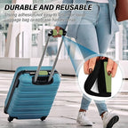 DOMIKING Light Green Luggage Handle Wrap Soft Luggage Identifiers for Suitcase Tags Markers for Travel Bag Luggage Suitcase Handle Covers Travel Accessories, 2 Pack